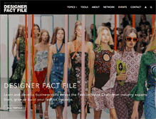 Tablet Screenshot of designerfactfile.com